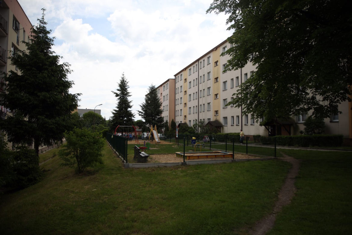 Plac zabaw w Libiążu na którym doszlo do próby uprowadzenia 7 latka