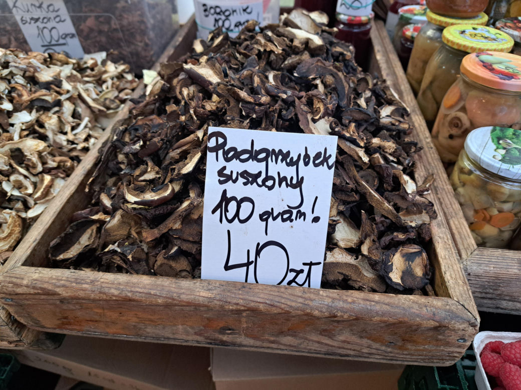 Ceny suszonych grzybów w Krakowie