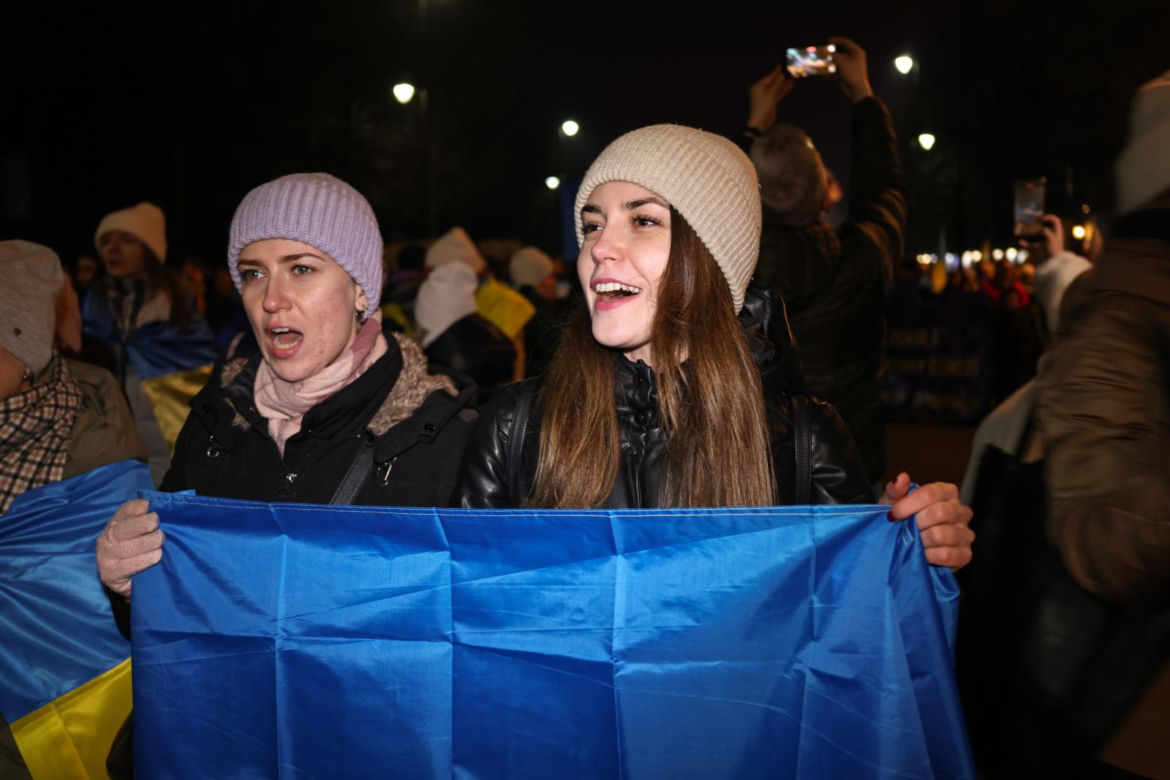 Manifestacja "Dziękujemy, Ukraino!" w Warszawie (24.02.2025)