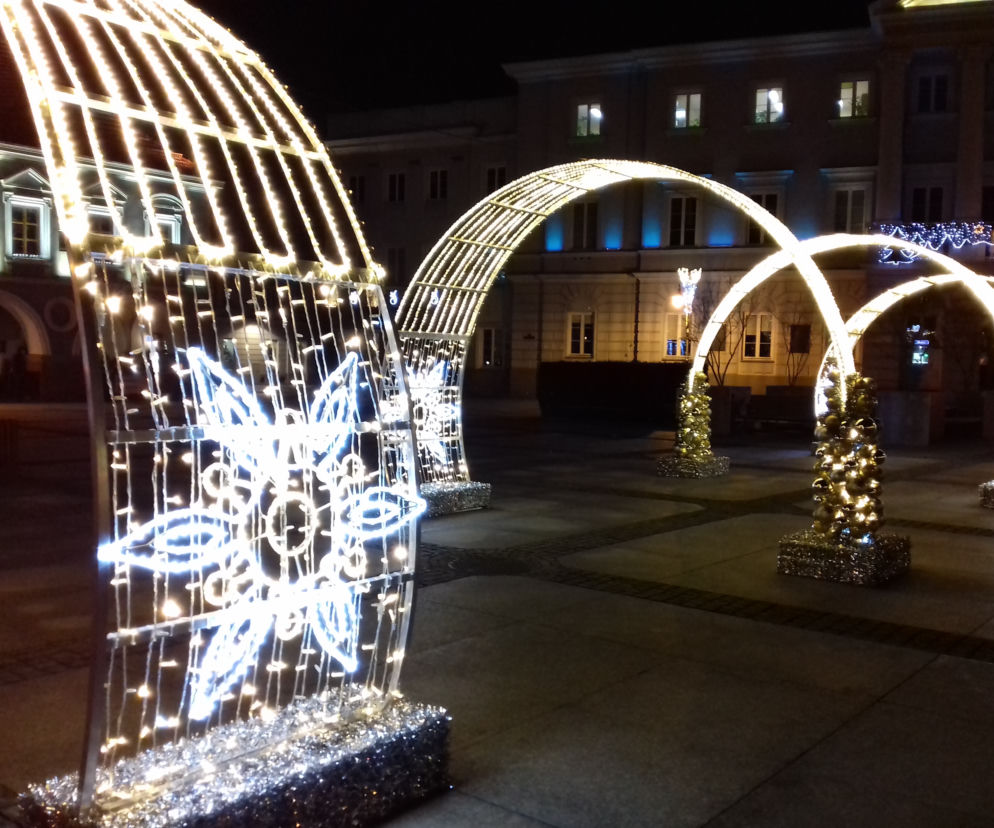 Świąteczne ozdoby w Kielcach