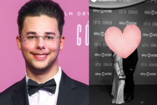 Allan Enso zabrał ukochaną na salony. Para skradła show na ważnej premierze