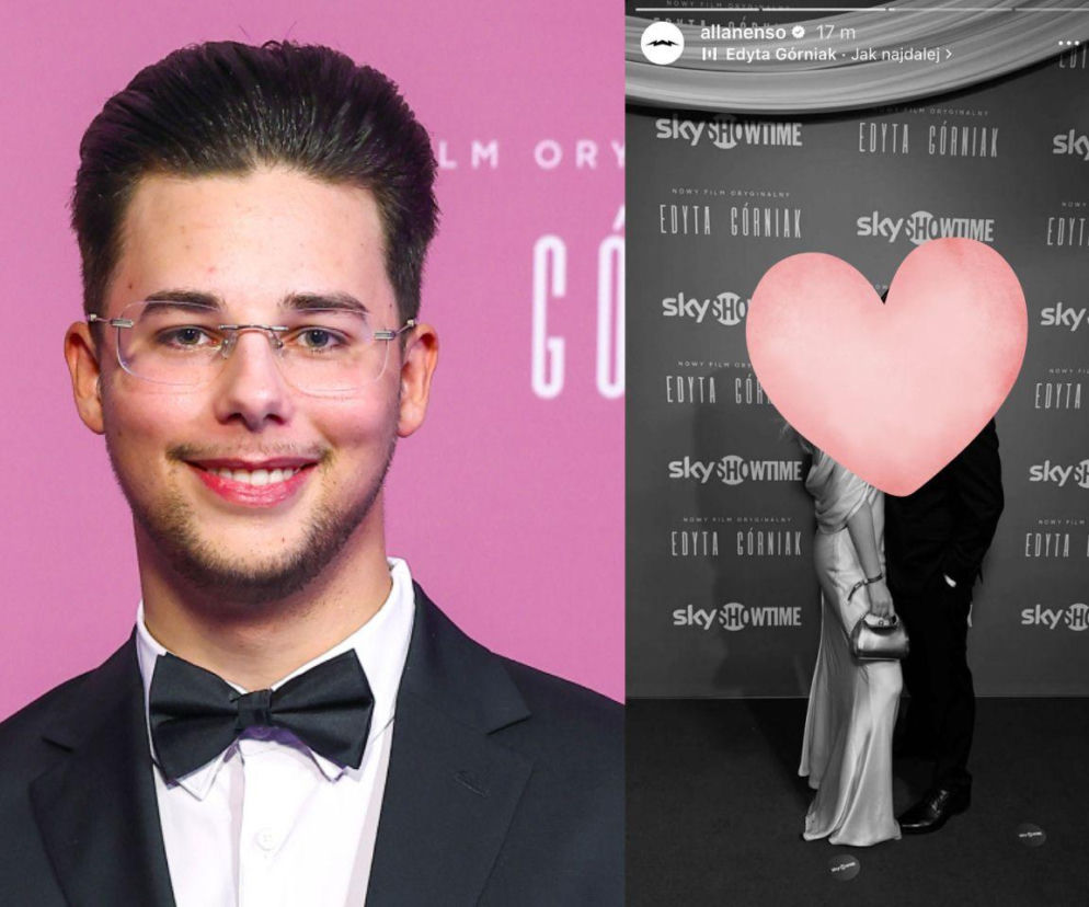 Allan Enso debiutuje z partnerką na ściance