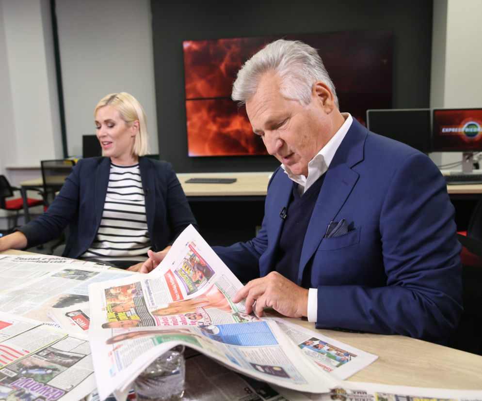 Aleksander Kwaśniewski w redakcji Super Expressu