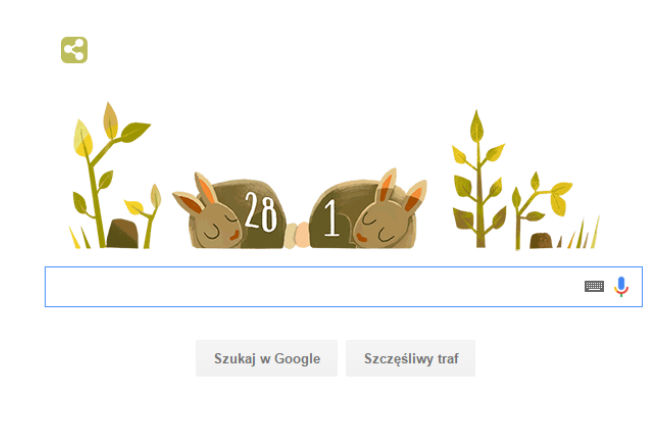 Rok przestępny - 29 lutego na wyszukiwarce Google