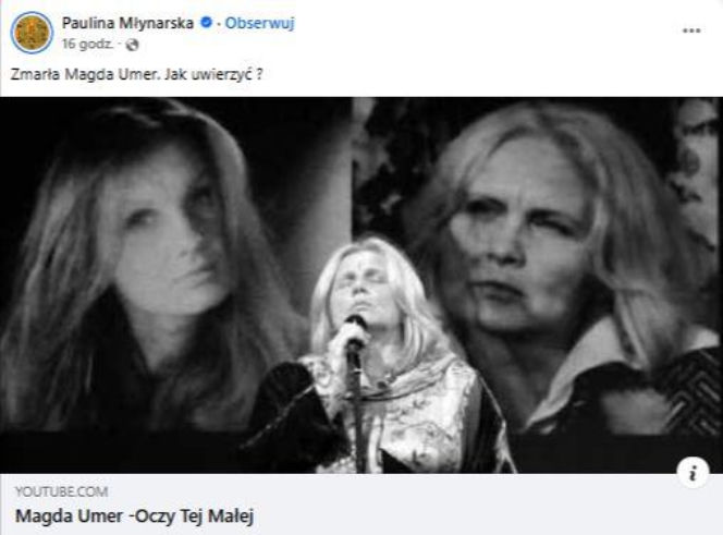 Magda Umer żegnana przez świat artystyczny
