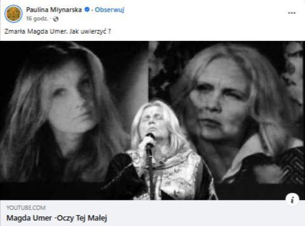 Magda Umer żegnana przez świat artystyczny