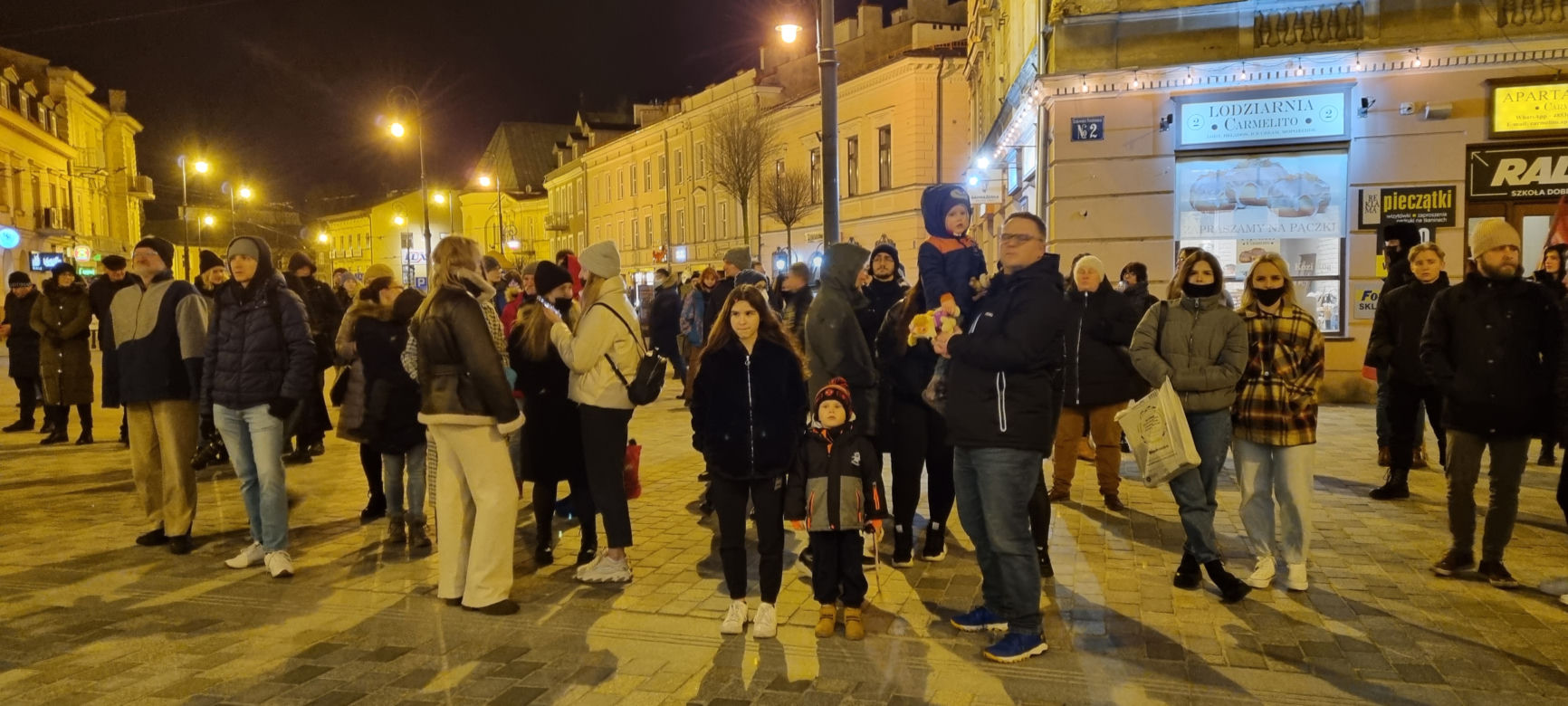 Lublin: protest wobec rosyjskiej agresji na Ukrainę