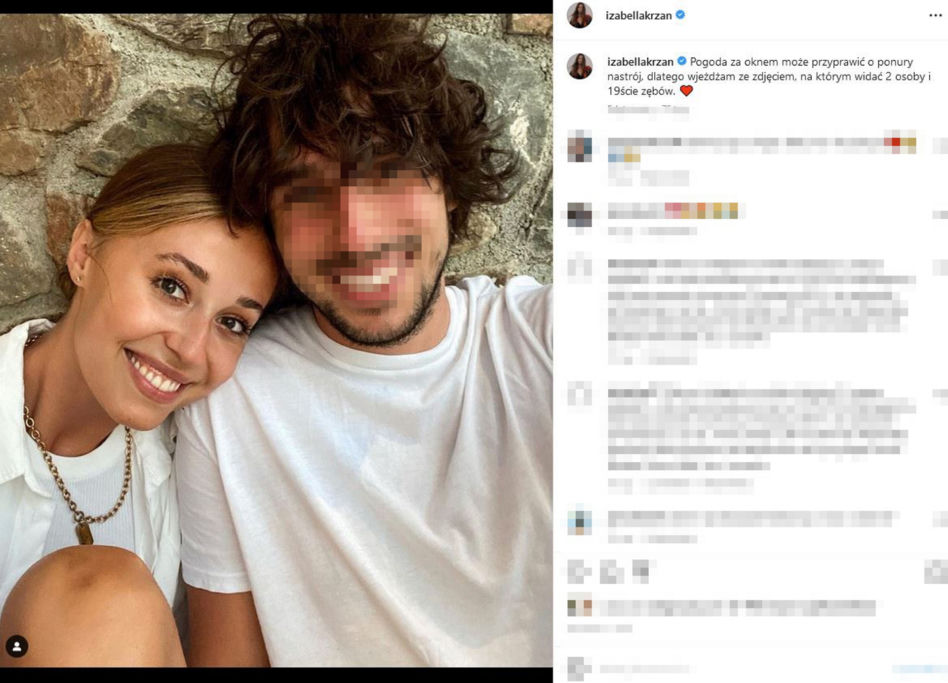 Izabella Krzan musiała sie rozstać