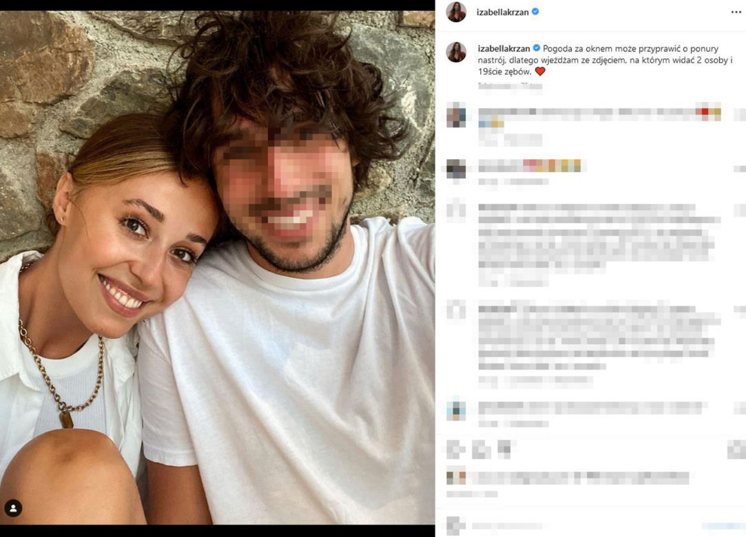 Izabella Krzan musiała sie rozstać