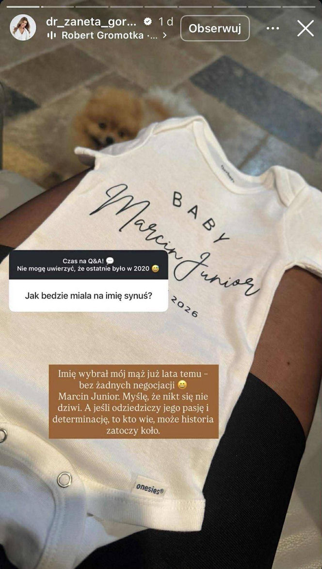 Marcin Gortat niebawem zostanie ojcem. Wiadomo, jakie imię wybrał dla swojego dziecka