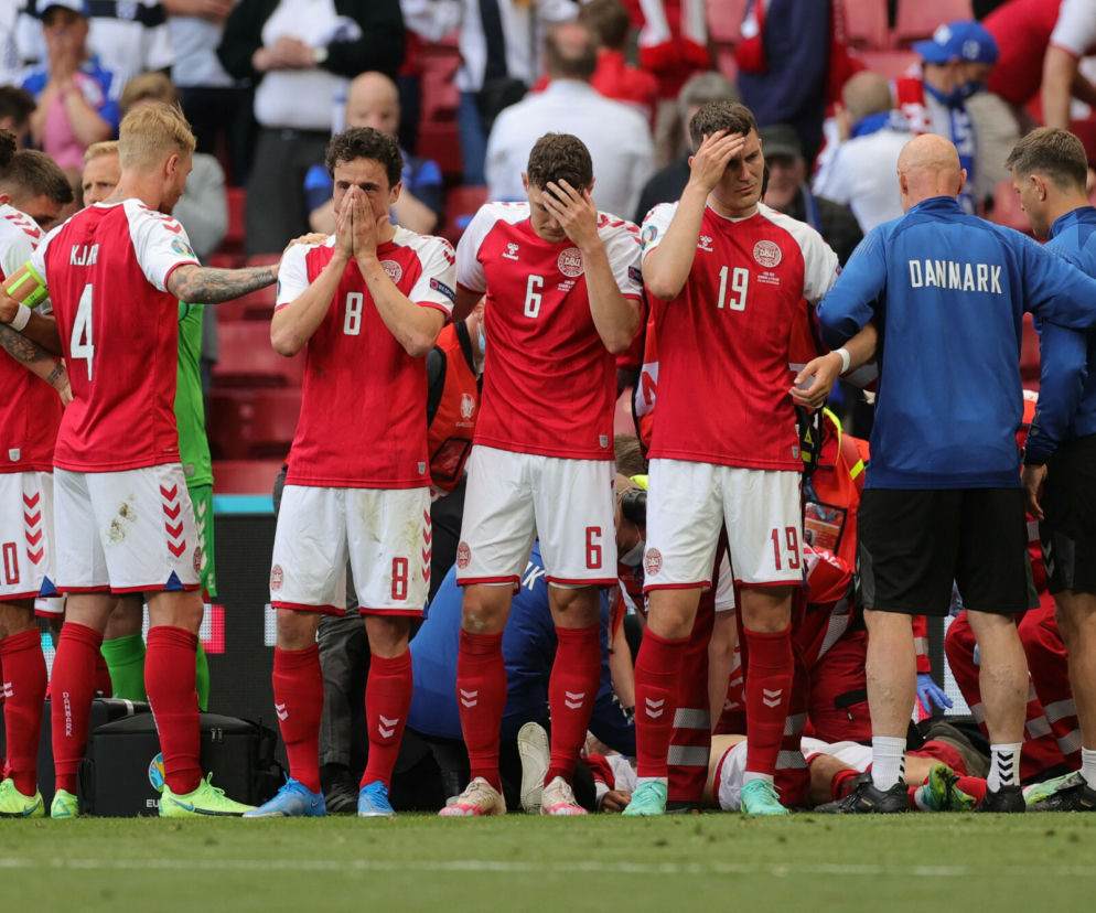 Christian Eriksen reanimowany na boisku. DRAMAT w meczu Dania - Finlandia 12.06.2021