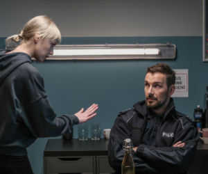 Barwy szczęścia odc. 3379. Marcin Kodur (Oskar Stoczyński), Daria Michalak (Natalia Szczypka)