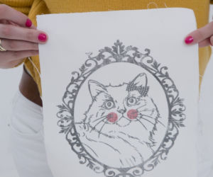 Krok 7 przenoszenia grafiki na tkaninę