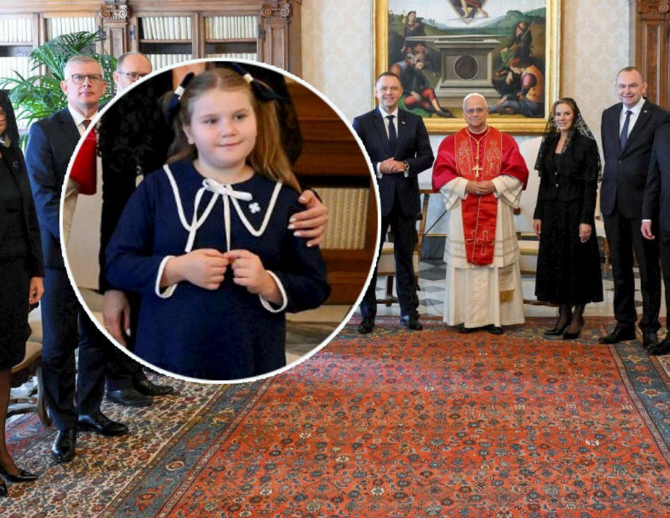 Tak Kasia Nawrocka ubrała się na spotkanie z papieżem