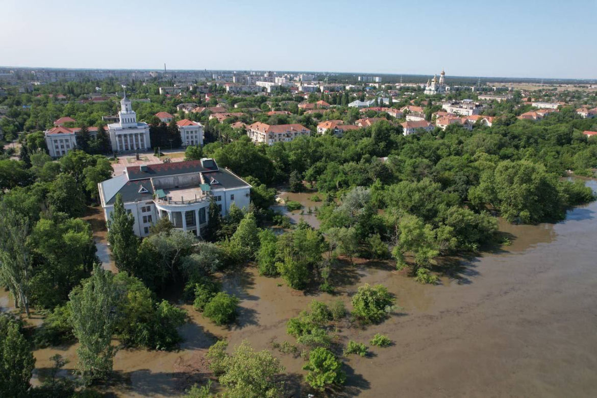 Nowa Kachowka, powódź