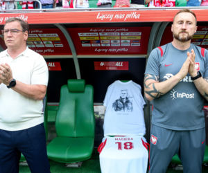Jacek Magiera uhonorowany na meczu Polska - Ukraina