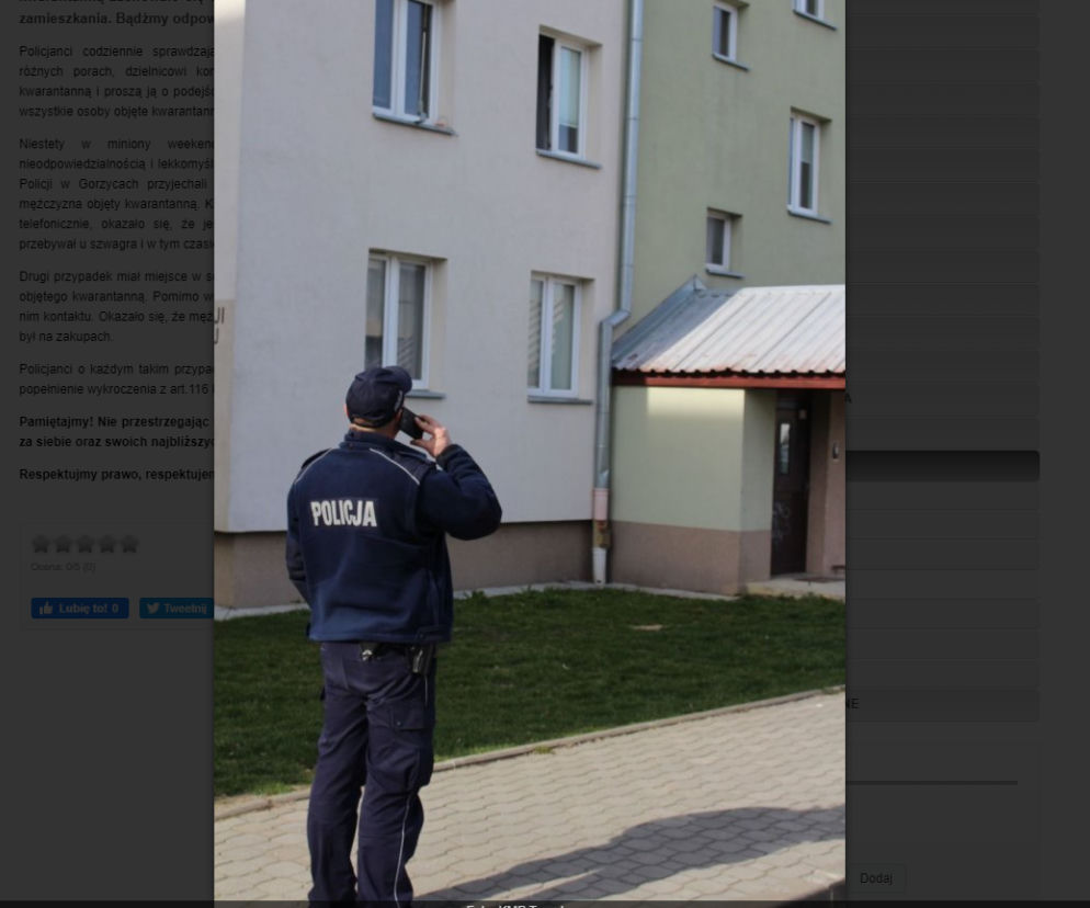 Szczyt głupoty? Dwóch mieszkańców Tarnobrzega w weekend złamało kwarantannę. Co robili?