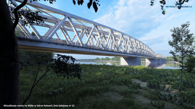 Wizualizacja mostu na Górze Kalwarii