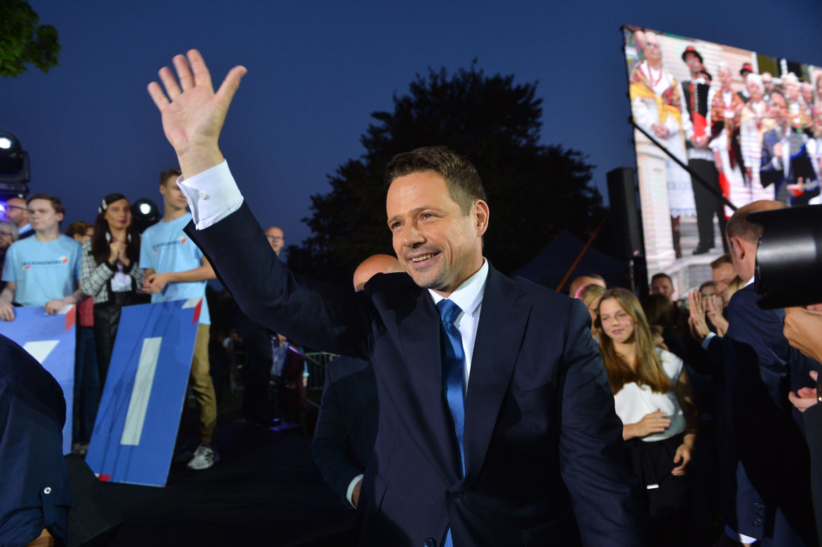 Wybory 2020. Wieczór wyborczy Rafała Trzaskowskiego