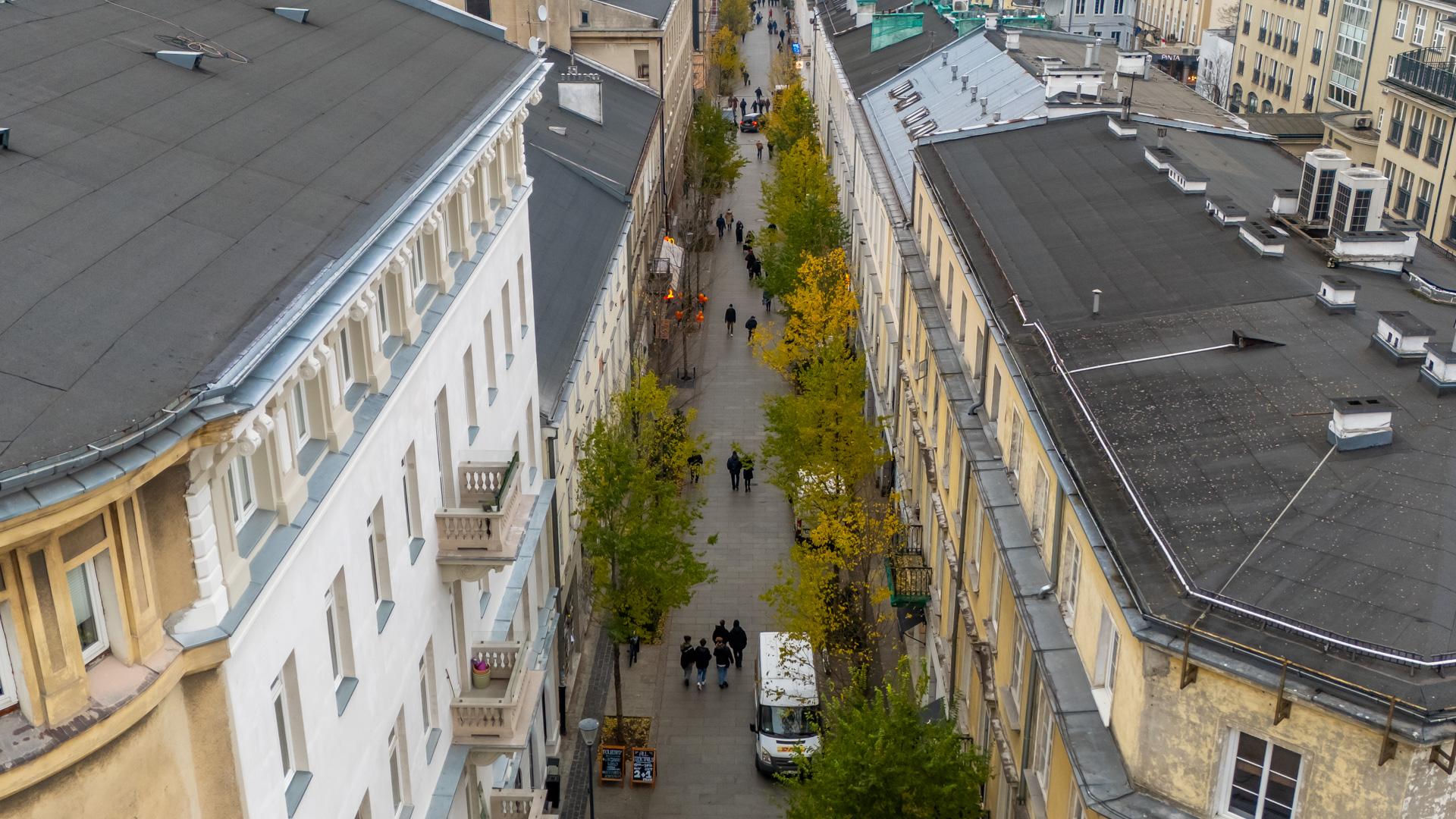 Nowe Centrum Warszawy zimą