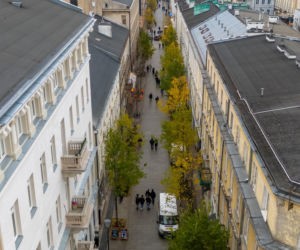 Nowe Centrum Warszawy zimą