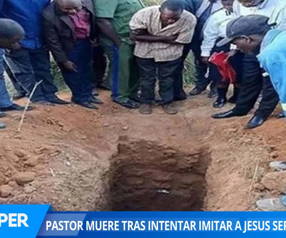 pastor kazał pogrzebać się żywcem