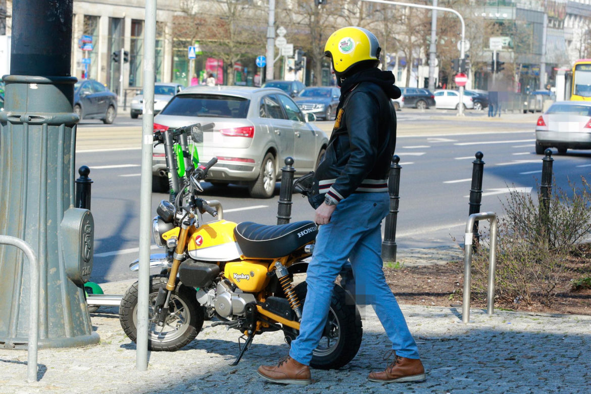 Hubert Urbański na motorze