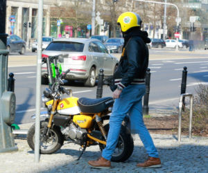 Hubert Urbański na motorze