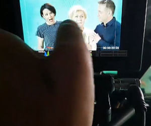 Nowa czołówka M jak miłość, Barbara (Teresa Lipowska), Marysia (Małgorzata Pieńkowska), Artur (Robert Moskwa)