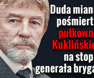 ​Duda mianuje pośmiertnie płk. Kuklińskiego na stopień generała brygady