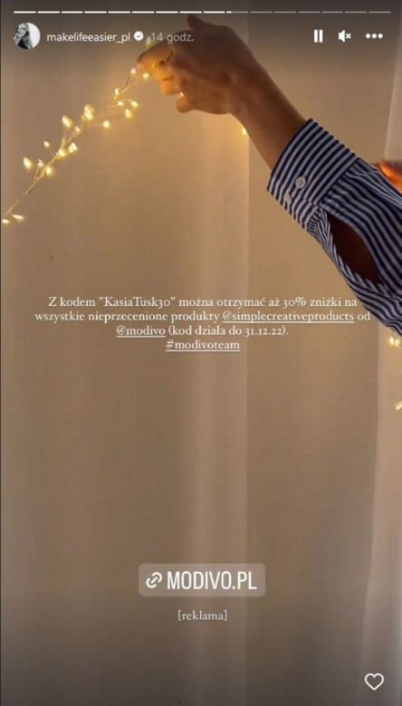 Kasia Tusk szykuje choinkę