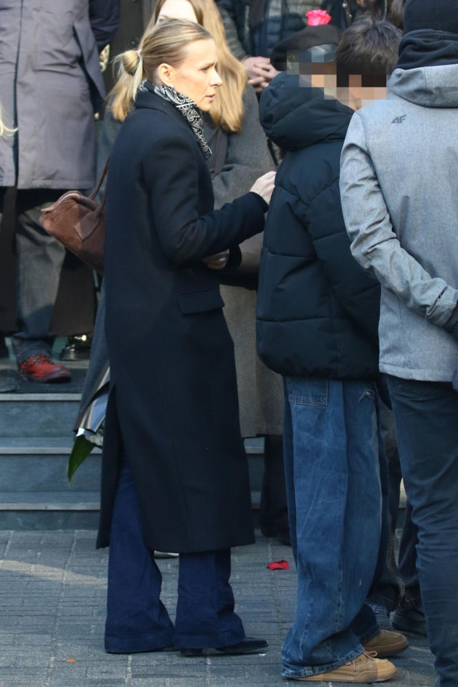 Pogrzeb Mirosława Krawczyka w Gdańsku: Aneta Zając i Mikołaj Krawczyk