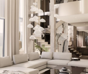 Wnętrza inspirowane Kolorem Roku 2026 Pantone Cloud Dancer