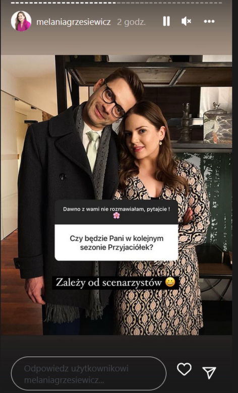 Przyjaciółki na planie 19 sezonu. Dagmar (Marcin Korcz), Weronika (Melania Grzesiewicz)
