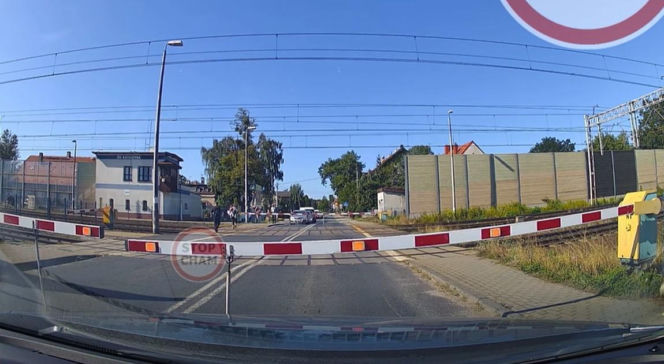 Szokujące wideo. Rodzice z dzieckiem uciekali po torach przed pędzącym pociągiem