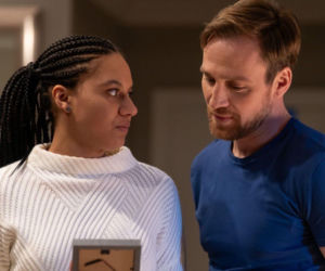 Na dobre i na złe odc. 989. Maria (Sylwia Achu), Michał (Mateusz Janicki)