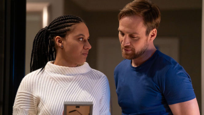 Na dobre i na złe odc. 989. Maria (Sylwia Achu), Michał (Mateusz Janicki)