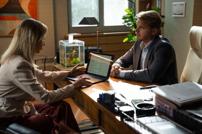 Na dobre i na złe odc. 975. Anita (Katarzyna Ankudowicz), Maks Beger (Tomasz Ciachorowski)