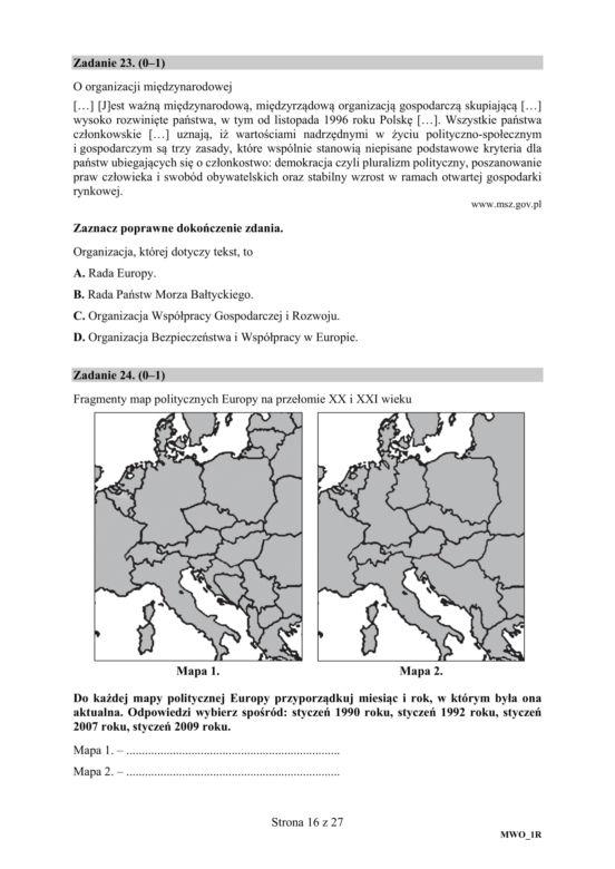 Matura z WOSu 2020. Zobacz ARKUSZ CKE