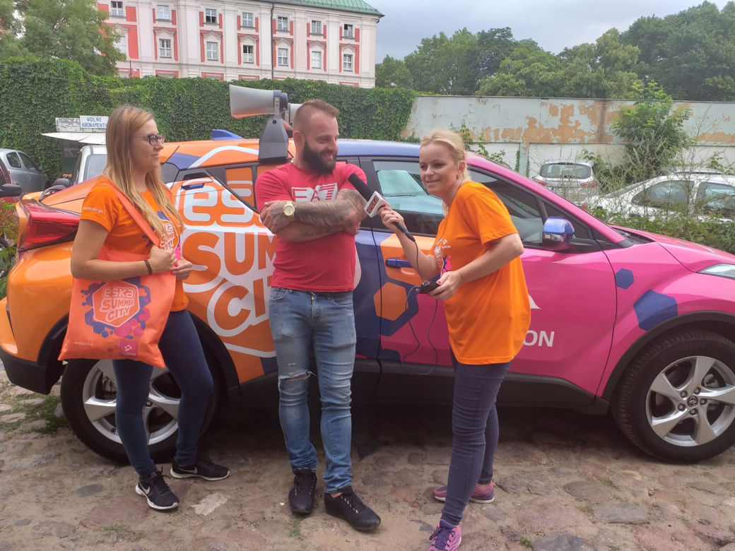 Patrol Eska Summer City przemierza Poznań