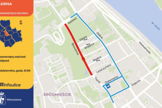 Na warszawskim Powiślu rusza gruntowna przebudowa i ważna ulica zostanie całkowicie zamknięta