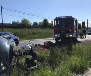 Dramatyczny wypadek na trasie Kraków-Olkusz