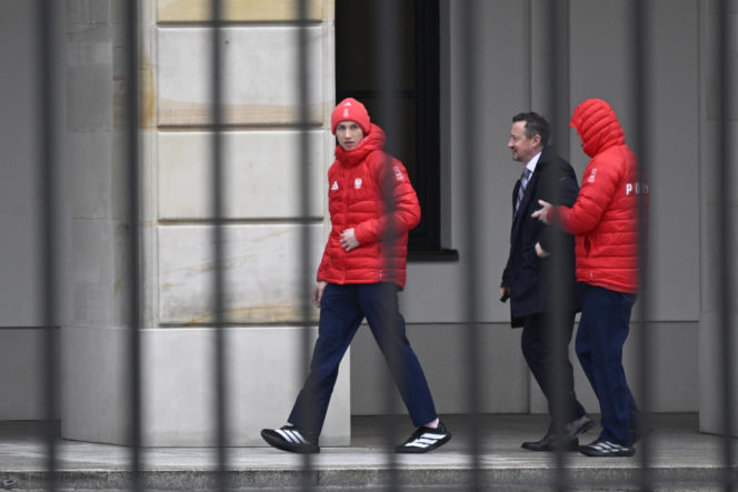 Kacper Tomasiak i skoczkowie u prezydenta
