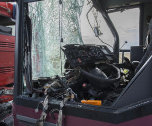 Dramatyczne zderzenie autokarów na Dolnym Śląsku
