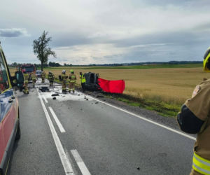 Tragiczny wypadek na DK 16 w Jędrychowie