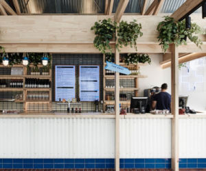 Wnętrze restauracji w stylu rustykalnym