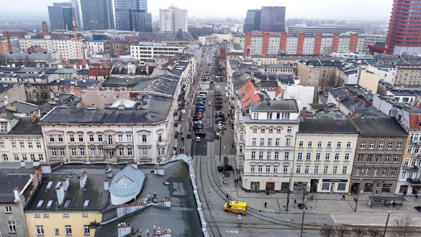 Tramwaj na Ratajczaka w Poznaniu