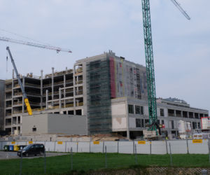 Postępy prac budowlanych przy ulicy Staszica, SPSK nr 1 w Lublinie