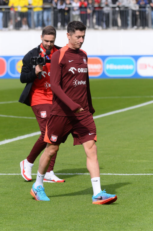 Robert Lewandowski nie wziął udziału w treningu Polaków przed meczem z Holandią