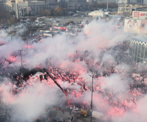Marsz Niepodległości z lotu ptaka
